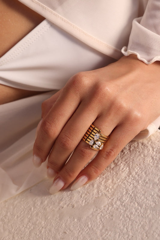 Drip Stack Ring