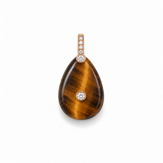 Tiger’s Eye Drop Charm