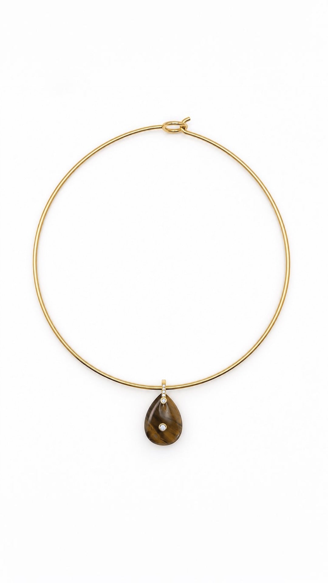 Tiger’s Eye Drop Charm