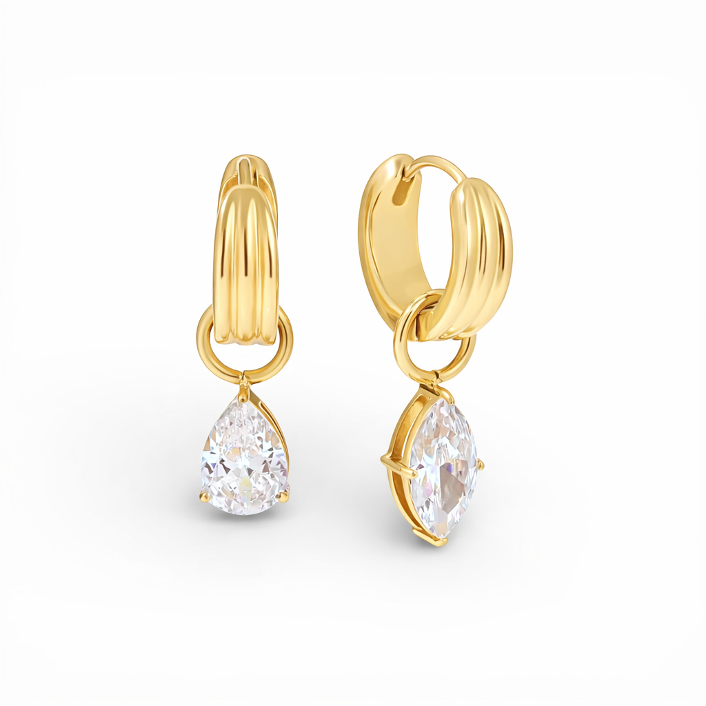 Drip Crystal Earrings