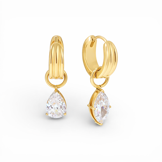 Drip Crystal Earrings