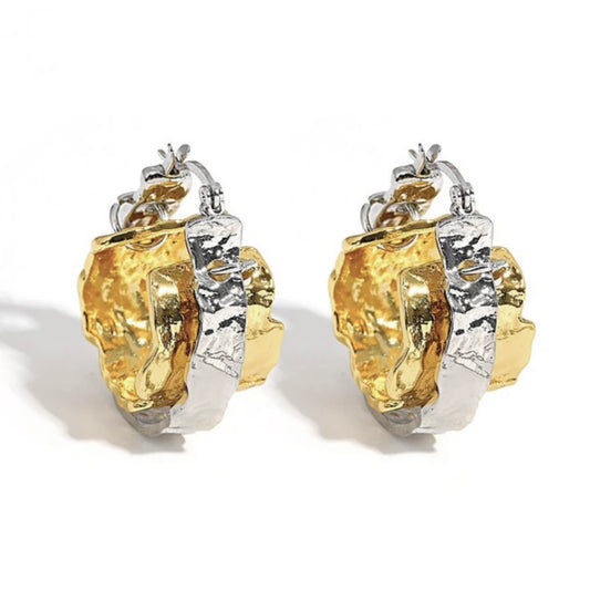 Ornamental Hoop Earrings