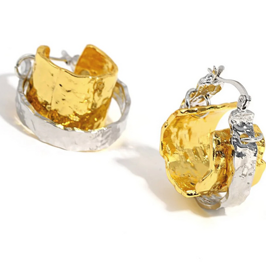 Ornamental Hoop Earrings