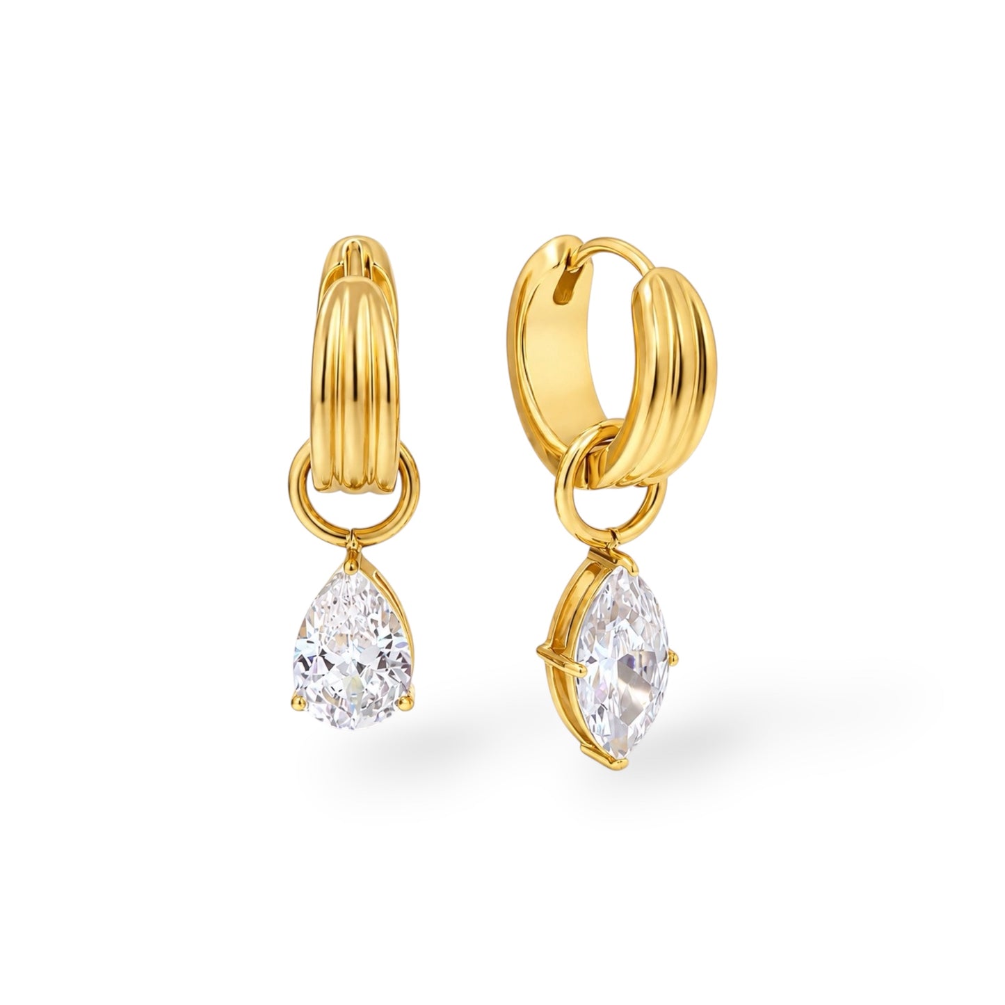 Drip Crystal Earrings