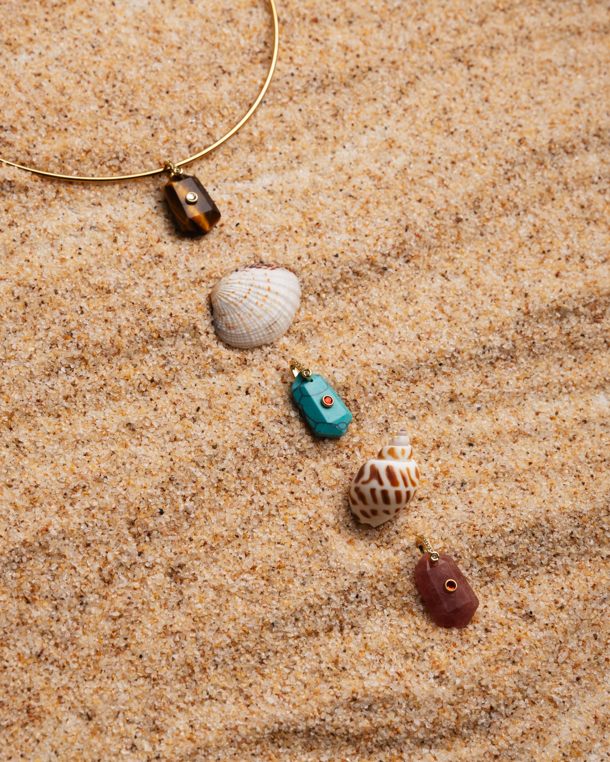Tiger’s Eye Prism Charm