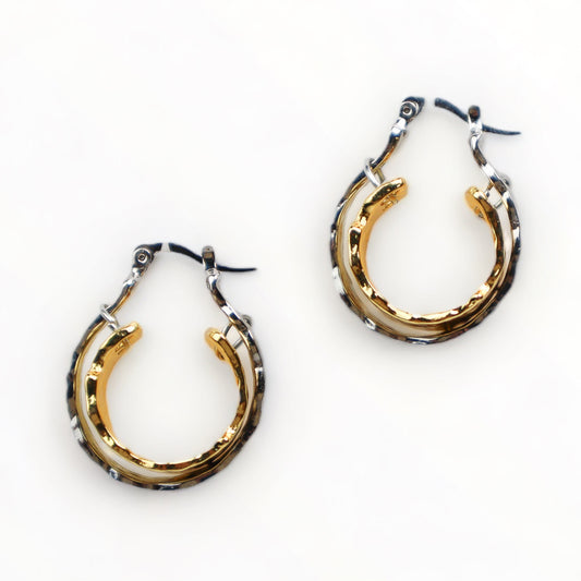Ornamental Hoop Earrings