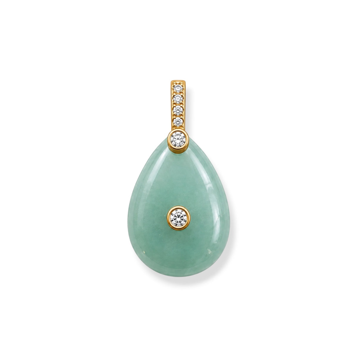 Green Aventurine Drop Charm