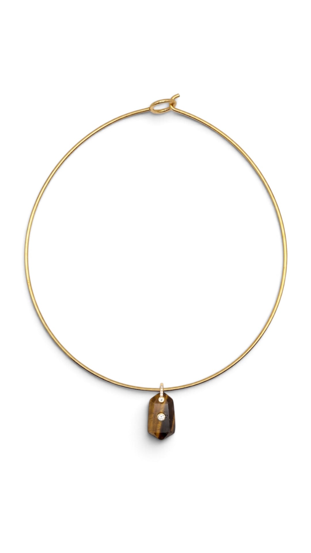 Tiger’s Eye Prism Charm